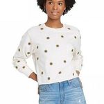 Mighty fine Cropped Embroidered Daisy Sweatshirt Photo 1