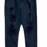 American Eagle  Outfitters Comfort Stretch Waistband Distressed Mom Jeans SZ 14 Photo 1