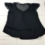 Lila Rose Lily Rose Black and White Polka Dot Blouse XS Photo 7