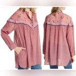Free People  Hearts And Colors Printed Top / Shirt Women's Blouse Size Small Photo 13