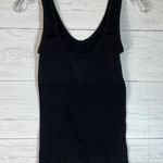 Bebe black compression tank top size M nylon spandex logo Photo 1