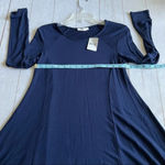 Lush Clothing Lush long sleeve loose and comfy navy dress NWT Photo 5