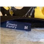 Black and Yellow Midi Sundress with Crew Neck Size M Photo 11