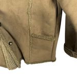 VINTAGE L.L. Bean Women’s Suede Sherpa Lined Long Coat Brown Size M Size M Photo 7