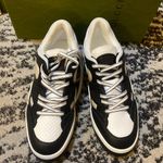 Gucci  Basket low-top sneakers Black/White size 39 Photo 4