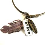 Plunder brave feather bangle bracelet wirh feather Photo 8