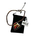 Chico's  southwestern cowgirl necklace red and gold toned design Photo 9