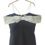 Rebecca Vallance Hepburn Bow Midi Dress Black US 8 Photo 10