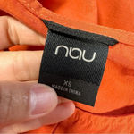 Nau Flaxible Tank Mini Dress Sleeveless Linen Blend in Orange Size XS Photo 8