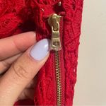 Saylor  Pippa Red Lace One-Shoulder Dress- Size XS Photo 11