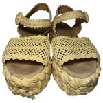 Paloma Barcelo Women’s 42 10.5 Oda Natural Braided Rafia Platform Shoes Sandals Tan Photo 4