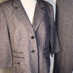 Sag Harbor Gray Pant Suit Women’s 12 Career Officecore Work Set Classic Capsule Photo 0