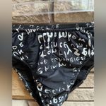 Venus Vintage Swimwear Bikini Black White Scroll Print Y2K 34b top Medium Bottom Photo 9