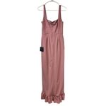 Lulus Immaculate Excellence Pink Sleeveless Ruffled Tulip Maxi Dress Size M NWT Photo 4