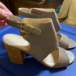 Cole Haan Kathlyn Bootie II W05352 Open Toe Block Heels 10.5 Grey Photo 0