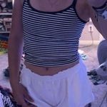 Striped Black and White Tank Top Photo 0