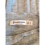 Stradivarius Gray Ribbed Lightweight Long Sleeve Knit Top Small Stretch EUR S Photo 2