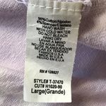 Hudson Gray Women's Purple Cotton Blend Tie Dye Long Sleeve Shirt Size Large USA Photo 7