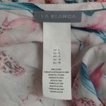 La Blanca  Flyaway Orchid Tunic Cover Up White Pink Green L New Photo 5