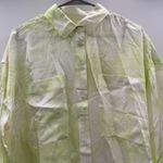 Everlane  x Marques Almeida Oversized Green & White Tie Dye Button Down Shirt NEW Photo 2