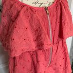 Lsenboye Eyelet Zipper Front Flowy Tank Top Size L Photo 1