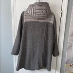 Wool Bogner Gray Hooded Coat Size 6 Photo 7