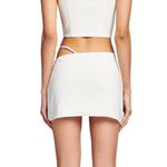 I am gia I.Am.Gia White Elori Asymmetrical Mini Skirt Photo 4