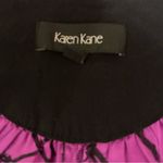 Karen Kane Purple & Black Print Halter Top - Size M women’s NWOT Photo 2