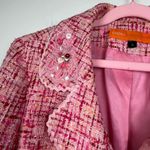 Cynthia Steffe Womens’ Embellished Pink/Red/ Orange Blazer Size 4 Front Pockets Photo 3