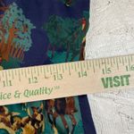 Dennis Goldsmith Vintage Dress Size 8 Horse Equestrian Print Sleeveless Rayon Blue Photo 6