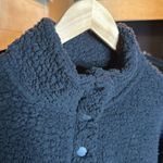 Aerie Cloud Sherpa Oversized Teddy Jacket Black Size Medium Photo 5