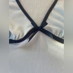 Urban Outfitters Gaze Motel Tasina Light Blue Ribbed Cropped Baby T Photo 1