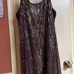 Torrid  Burgundy Sequin Fringe Sleeveless Party Dress Size 3 Photo 3