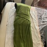 ASOS  Olive Green Textured Midi Dress Photo 6