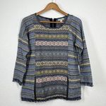 Lucky Brand  Escape Fringe Sweater Knit Top Photo 0
