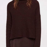  All Saints Chunky Eloise Berry Long Sleeve Sweater Mock Neck Fall Photo 0