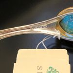 Sterling Silver BARSE Turquoise Cabochon Inlay Bangle w Brass Trim NWT Photo 10