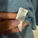 J. Jill Blue Hooded Tunic Sweater Ribbed Size Small‎ Petite Photo 3
