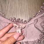 POL  Pink Boho Whimsical Vest Tie Up Top - Size Large Photo 1