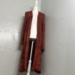 Free People  Rust Long Cardigan Photo 5