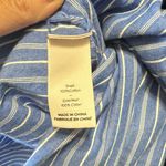 CINQ A SEPT Women's Classic Menswear Shirt Blouse Blue Corset Button Size Small Photo 5