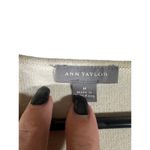 Ann Taylor  Beige Long Sleeve Wrap Style Dressy Blouse Women Sz M Photo 6