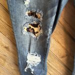 Judy Blue  distressed ripped leopard cheetah skinny fit jeans size 11/30 Photo 5