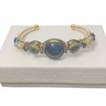 LIZTECH Blue Cosmic Sisters Cuff Wired Bracelet. Photo 2