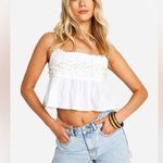 Boohoo BEAD EMBELLISHED PEPLUM CROP TOP
NWT Photo 0