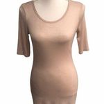 BKE   Bodycon Scoop Neck Metallic Top Photo 0
