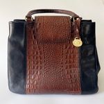 Brahmin Pecan Tuscan Crocodile Melbourne Satchel Black Brown Photo 0