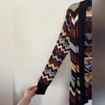 Missoni By Target Zig Zag Brown, Yellow, Black Long Sleeve Cardigan Womens L Brown Size L Photo 3