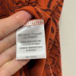 Garnet Hill NWT Shelby Knit Maxi Dress in Rust Orange Leaf Print - Size M Photo 8