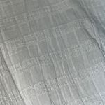 Aerie White Striped Oversized Drawstring Beach/Pool V-Neck Coverup w/ Slits-XS-S Photo 9